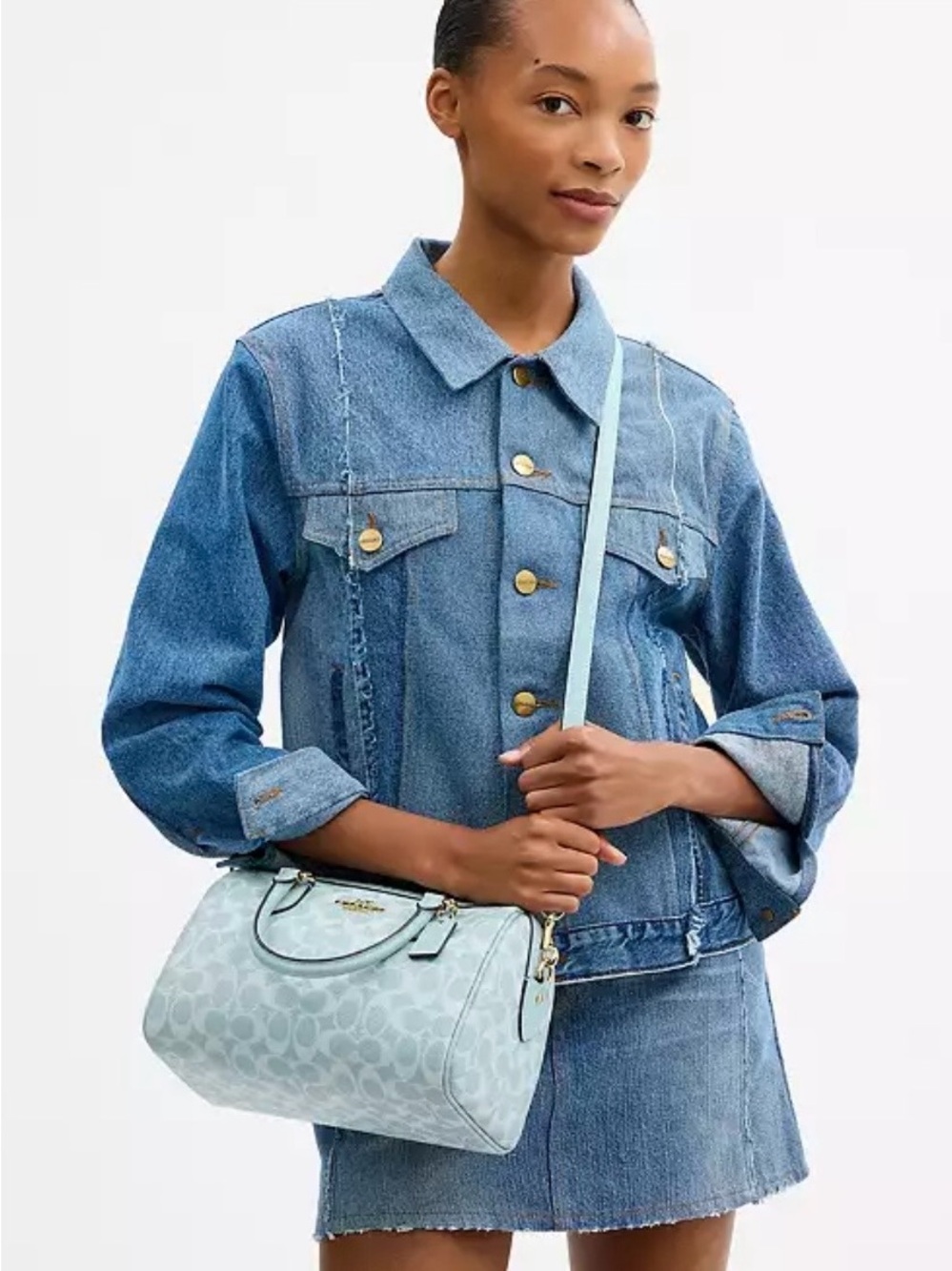 🧜‍♀️New Coach Rowan Satchel CEY39  Mermaid Theme🧜🏿‍♀️ - Picture 8 of 12